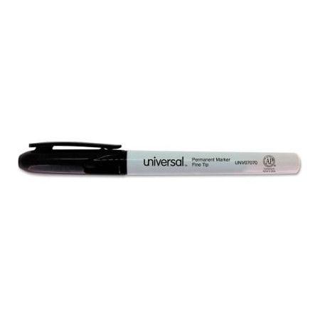 Universal Products Universal Pen-Style Permanent Marker, Fine Bullet Tip, Black, 36/Pack UNV07070